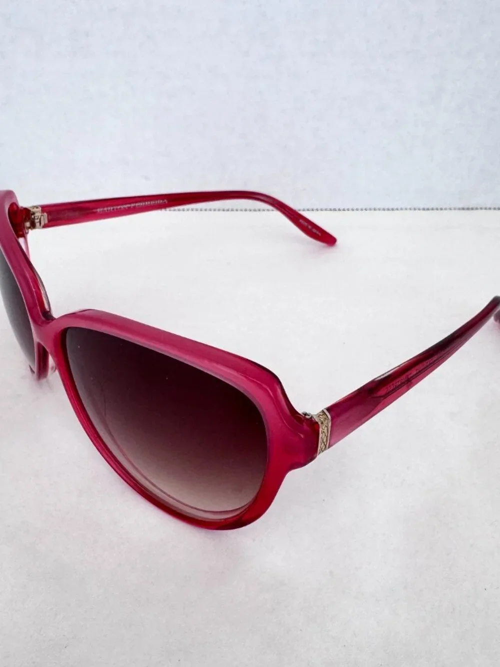 Barton Perreira Rose Pink Temptress Sunglasses with Gray Grey Gradient Lenses